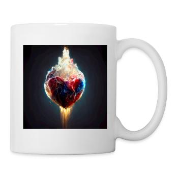 Herz Love Abstract Collection 18 - Tasse - Weiß - Rechts