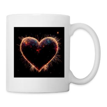 Herz Love Abstract Collection 26 - Tasse - Weiß - Rechts