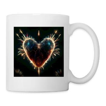 Herz Love Abstract Collection 22 - Tasse - Weiß - Rechts
