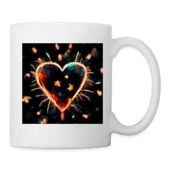 Herz Love Abstract Collection 25 - Tasse - Weiß - Rechts