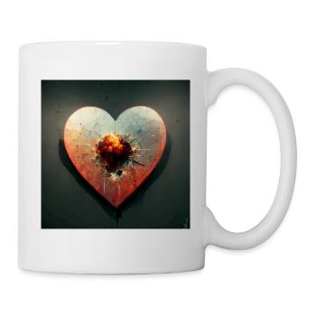 Herz Love Abstract Collection 31 - Tasse - Weiß - Rechts