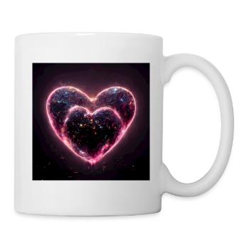 Herz Love Abstract Collection 32 - Tasse - Weiß - Rechts