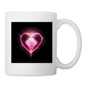 Herz Love Abstract Collection 34 - Tasse - Weiß - Rechts
