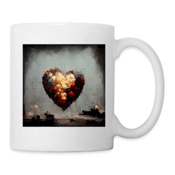 Herz Love Abstract Collection 29 - Tasse - Weiß - Rechts