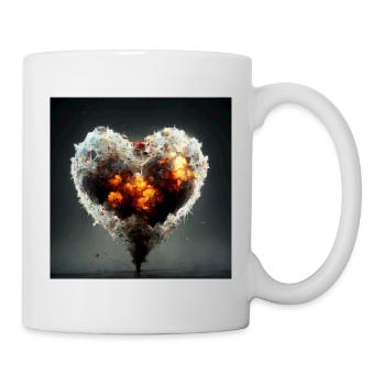 Herz Love Abstract Collection 30 - Tasse - Weiß - Rechts
