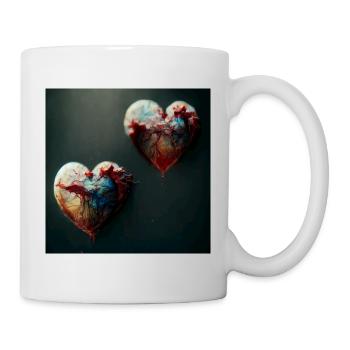 Heart Love Abstract Collection 40 - Mug - white - Right