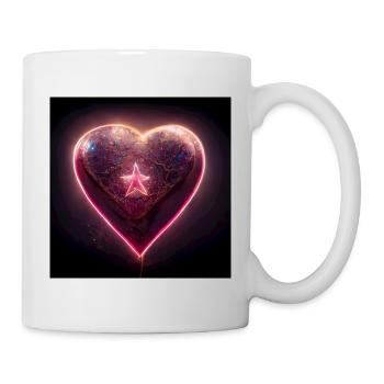 Herz Love Abstract Collection 33 - Tasse - Weiß - Rechts