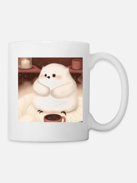 Fluffiges Tierchen - Tasse - Weiß