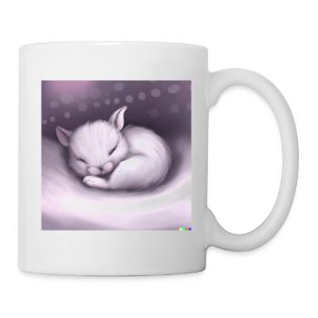 Fluffy animal - Mug - white - Right