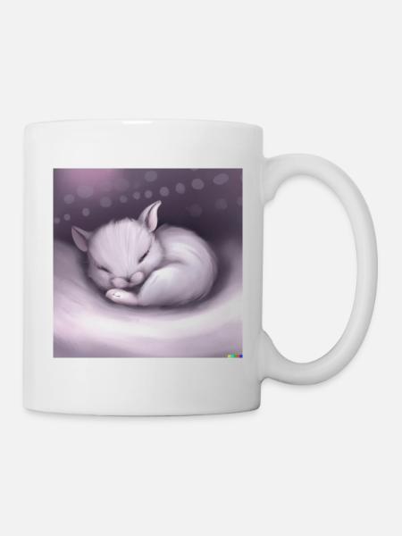 Fluffiges Tierchen - Tasse - Weiß