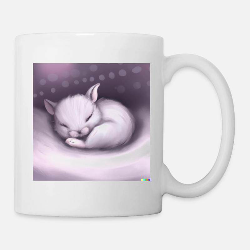 Fluffiges Tierchen - Tasse - Weiß
