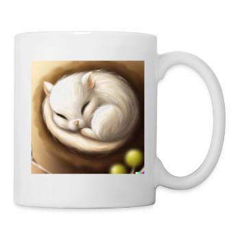 Animal moelleux - Mug blanc - blanc - Droite