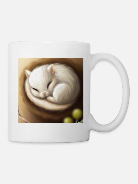 Fluffiges Tierchen - Tasse - Weiß