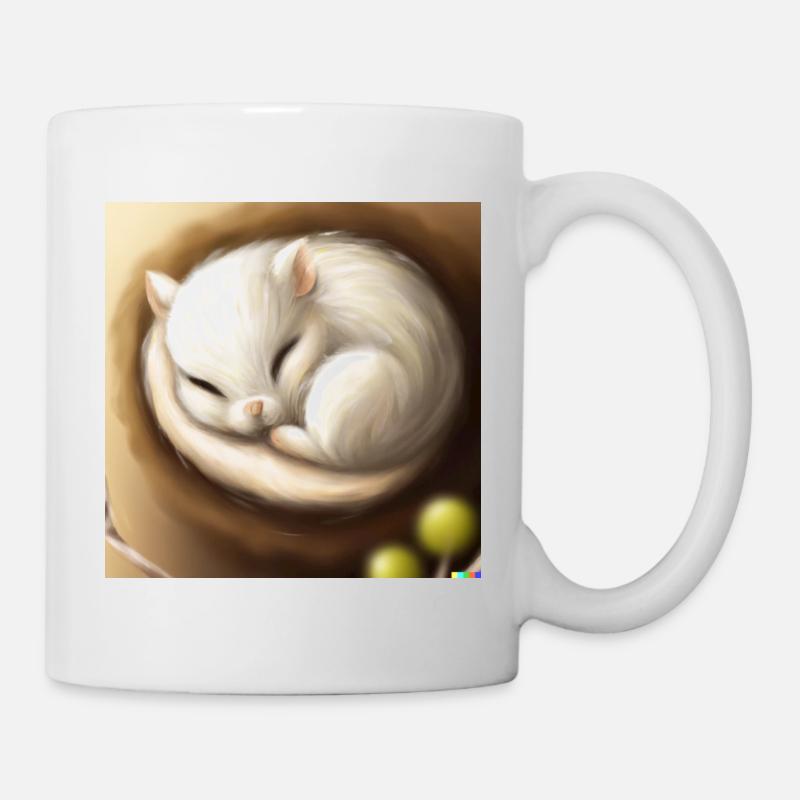 Fluffiges Tierchen - Tasse - Weiß