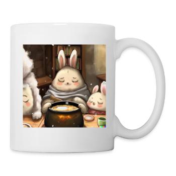 Animal moelleux - Mug blanc - blanc - Droite