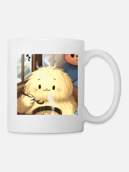 Fluffiges Tierchen - Tasse - Weiß