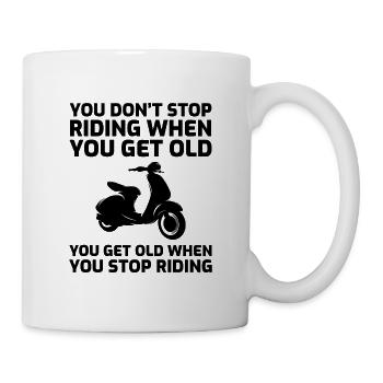 Scooter Rider Scootering Motorcycle Racer Ride - Mug - white - Right