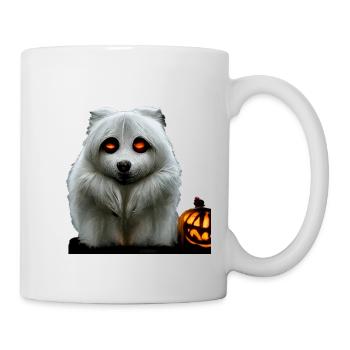 Halloween American Eskimo Dog - Mug - white - Right