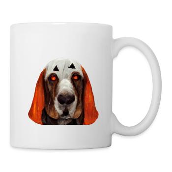 Basset Hound Halloween - Mug - white - Right
