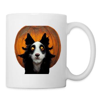 Halloween Border Collie - Tasse - Weiß - Rechts