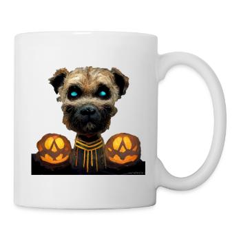 Halloween Border Terrier - Mug blanc - blanc - Droite