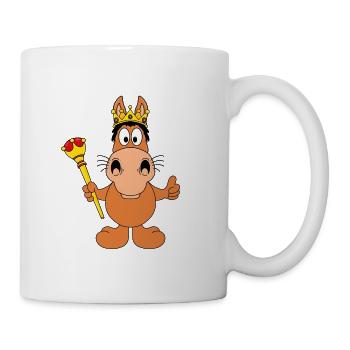 PFERD - KÖNIG - PRINZ - KÖNIGIN - PRINZESSIN - Tasse - Weiß - Rechts
