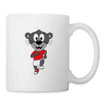 LAUFEN - JOGGEN - MARATHON - SPORT - PANTHER - Tasse - Weiß - Rechts