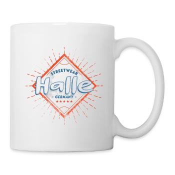 Halle Saale Allemagne Ville Skyline Home Amour - Mug blanc - blanc - Droite