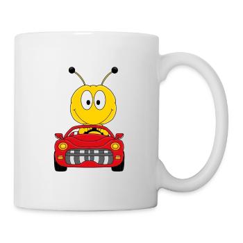AUTO - BIENE - CABRIO - TIERISCH - AUTOMOBIL - Tasse - Weiß - Rechts