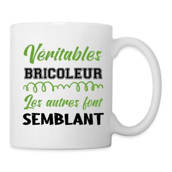 Véritable bricoleur niveau - Mug blanc - blanc - Droite