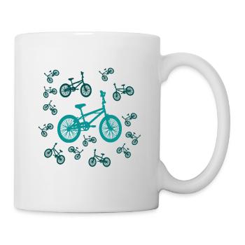Vélo lumineux - Mug blanc - blanc - Droite