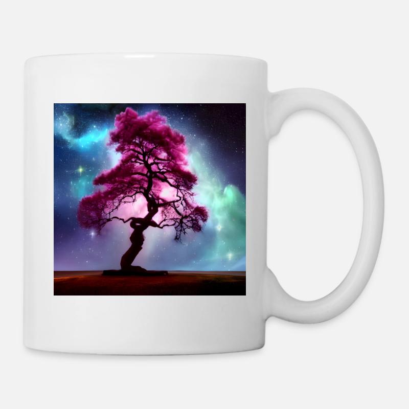 Mystischer Baum - Tasse - Weiß