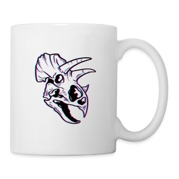 Triceratops effet flou - Mug blanc - blanc - Droite