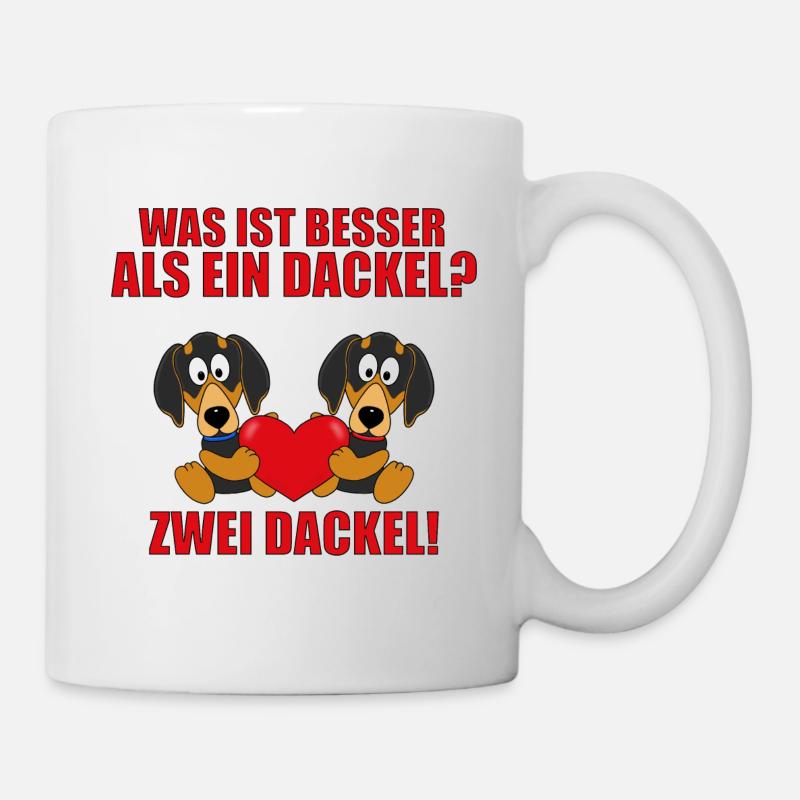 DACKEL - LIEBE - TECKEL - DACHSHUND - WAS IST... - Tasse - Weiß