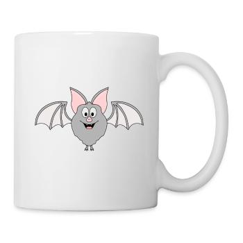 FLEDERMAUS - TIER - TIERISCH - KIND - BABY - Tasse - Weiß - Rechts