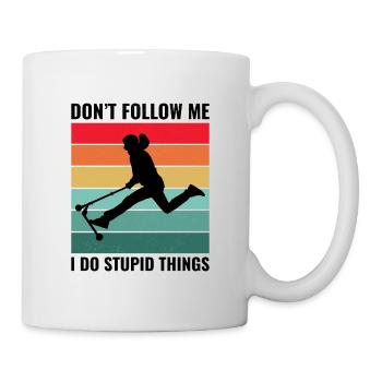 Stunt Scooter Freestyle Scootering Riding - Mug - white - Right