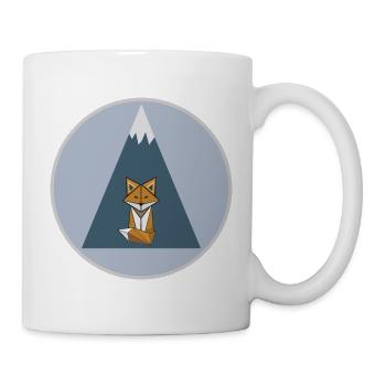 The Mountain Calls: Bergfuchs - Tasse - Weiß - Rechts