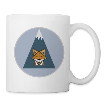 The Mountain Calls: Bergfuchs - Tasse - Weiß - Rechts