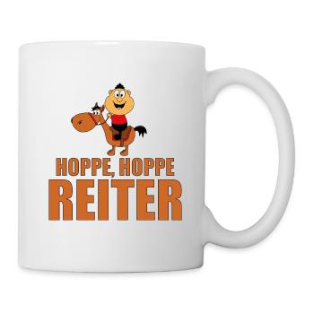 HOPPE, HOPPE REITER - REITEN - PFERD - TIERISCH - Tasse - Weiß - Rechts
