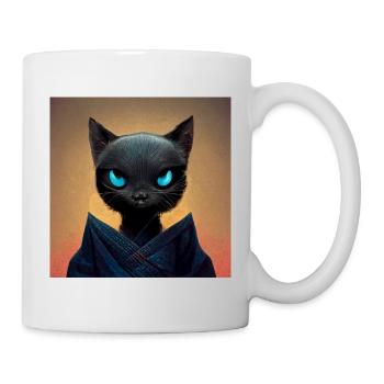 Ninja Cat - Mug - white - Right