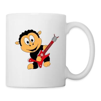 SCHAF - GITARRE - MUSIKER - MUSIK - LIEBE - TIER - Tasse - Weiß - Rechts