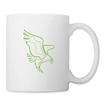 Aigle single line / one line - Mug blanc - blanc - Droite