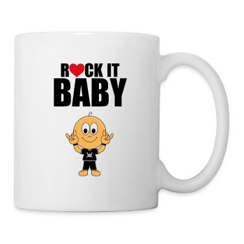 ROCK IT BABY - MUSIKER - FESTIVAL - NACHWUCHS - Tasse - Weiß - Rechts