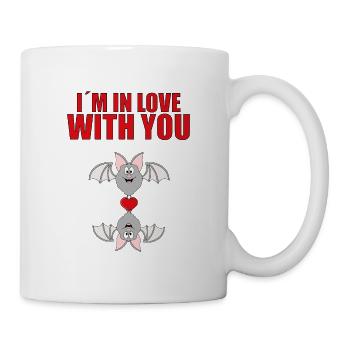 FLEDERMÄUSE - BATS - I´M IN LOVE WITH YOU - Tasse - Weiß - Rechts