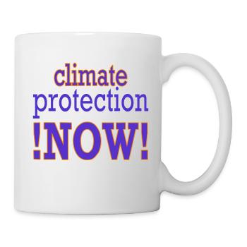 climate-protection-NOW.. - Tasse - Weiß - Rechts