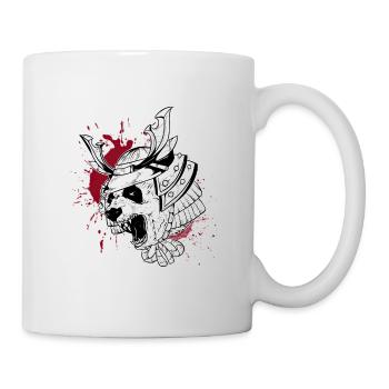 Panda Samurai Trash Stil - Tasse - Weiß - Rechts
