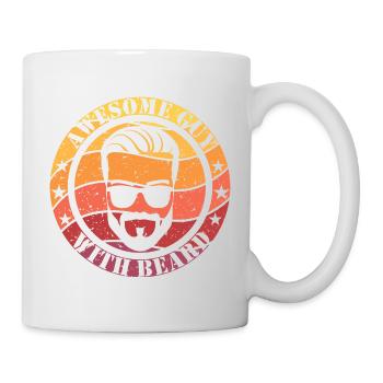 Awesome guy with beard - Mug - white - Right