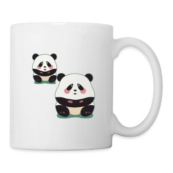Panda Duo - Mug - white - Right