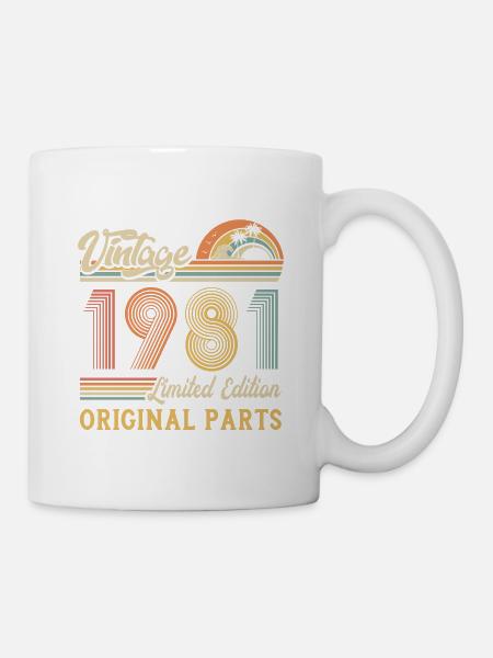 Vintage 1981 limited edition original parts - Tasse - Weiß