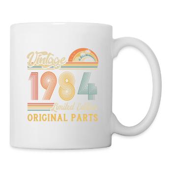 Vintage 1984 édition limitée pièces d’origine - Mug blanc - blanc - Droite